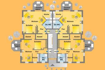 Ferienwohnungen Schlund G&auml;stehaus Zum Angersee - Půdorys