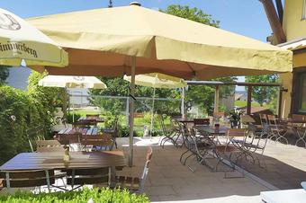 Gasthaus Krone Simmerberg - Bar con tavolini all' aperto